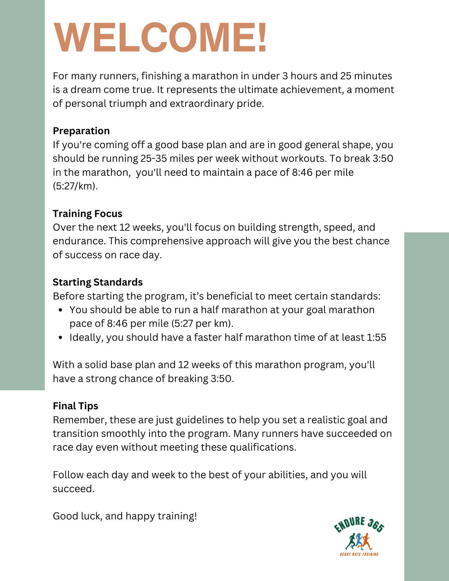 3:50 Marathon, Strength, & Nutrition | Bundle & Save!