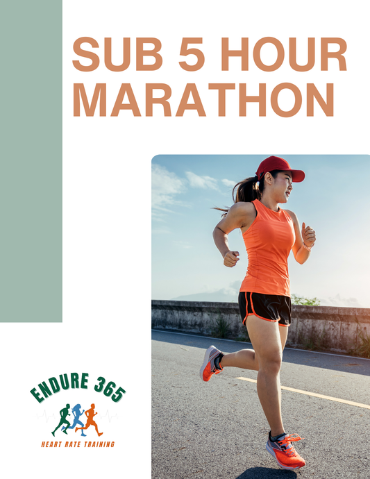 Endure 365 Running | Sub 5 Hour Marathon Training Plan