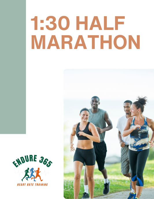 Endure 365 Running | 1:30 Half Marathon Training Plan